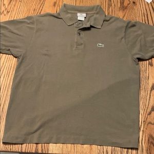 Lacoste, Heather Green Polo Shirt, Size 6 (M)